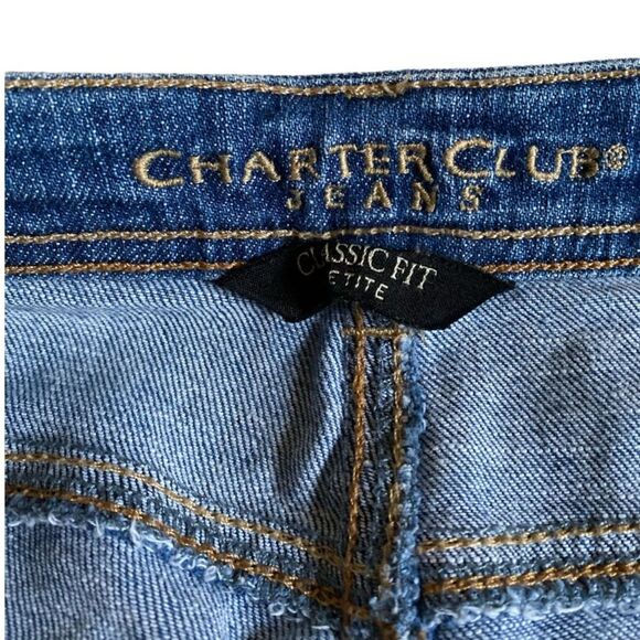 Charter Club Women's Classic Fit Jeans Size 6P Short Straight Leg - Picture 12 of 14